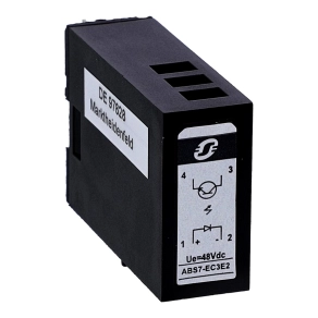   Schneider Electric Modicon ABE7 - ABS7EC3E2 - relé, SSR, bemeneti, tekercs 48 VDC, kimenet 24 VDC, 12mm