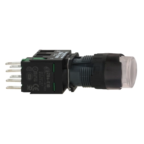 Schneider Electric Harmony XB6 - XB6AW1B1B - Ø16 komplett világító nyomógomb, fehér