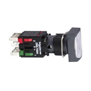 Schneider Electric Harmony XB6 - XB6DW1B5B - Ø16 komplett világító nyomógomb, fehér