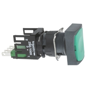 Schneider Electric Harmony XB6 - XB6DA35B - Ø16 komplett nyomógomb, zöld