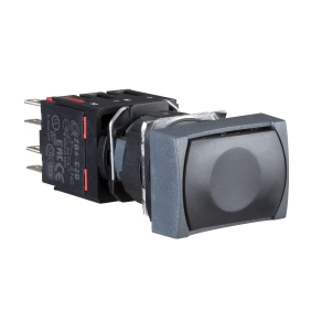 Schneider Electric Harmony XB6 - XB6DA22B - Ø16 komplett nyomógomb, fekete
