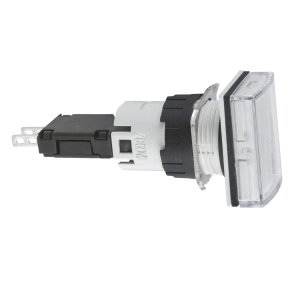Schneider Electric Harmony XB6 - XB6DV1BB - Ø16 komplett jelzőlámpa, szögletes, fehér