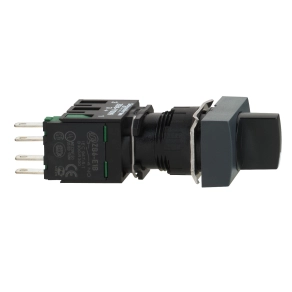 Schneider Electric Harmony XB6 - XB6DD221B - Ø16 komplett választókapcsoló, 2 állású, szögletes