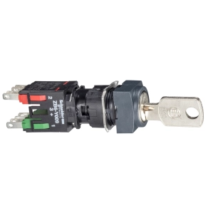 Schneider Electric Harmony XB6 - XB6CGC5B - Ø16 komplett kulcsos kapcsoló, 2állású