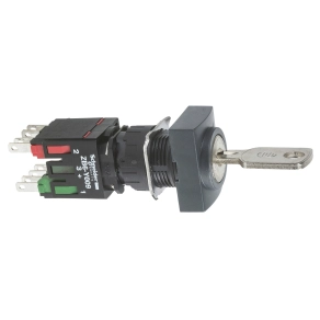 Schneider Electric Harmony XB6 - XB6DGC5B - Ø16 komplett választókapcsoló, 2 állású