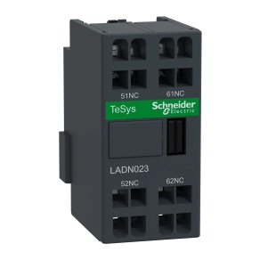 Schneider Electric TeSys D - LADN023 - Segédérintkező blokk, homloklapi, 2NY, rugós csatlakozás