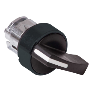   Schneider Electric Harmony XB4 - ZB4BJ27 - fém választókapcsoló fej, Ø22, hosszú fogantyú, 2 állású, fekete perem