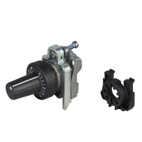   Schneider Electric Harmony XB4 - ZB4BD9127 - fém potencióméter fej és rögzítő, Ø22, fekete, fekete perem