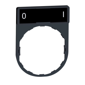 Schneider Electric Harmony XB4 - ZBY2178 - címketartó 30x40 mm, Ø22 készülékekhez, 8x27 mm felirati címkével, O-I
