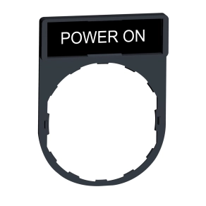 Schneider Electric Harmony XB4 - ZBY2326 - címketartó 30x40 mm, Ø22 készülékekhez, 8x27 mm felirati címkével, POWER ON