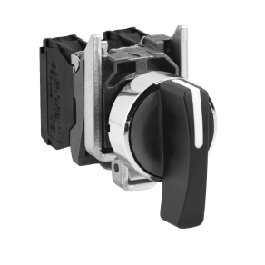   Schneider Electric Harmony XB4 - XB4BJ53 - komplett fém választókapcsoló, Ø22, meghosszabbított fogantyú, 3 állású, 2NO