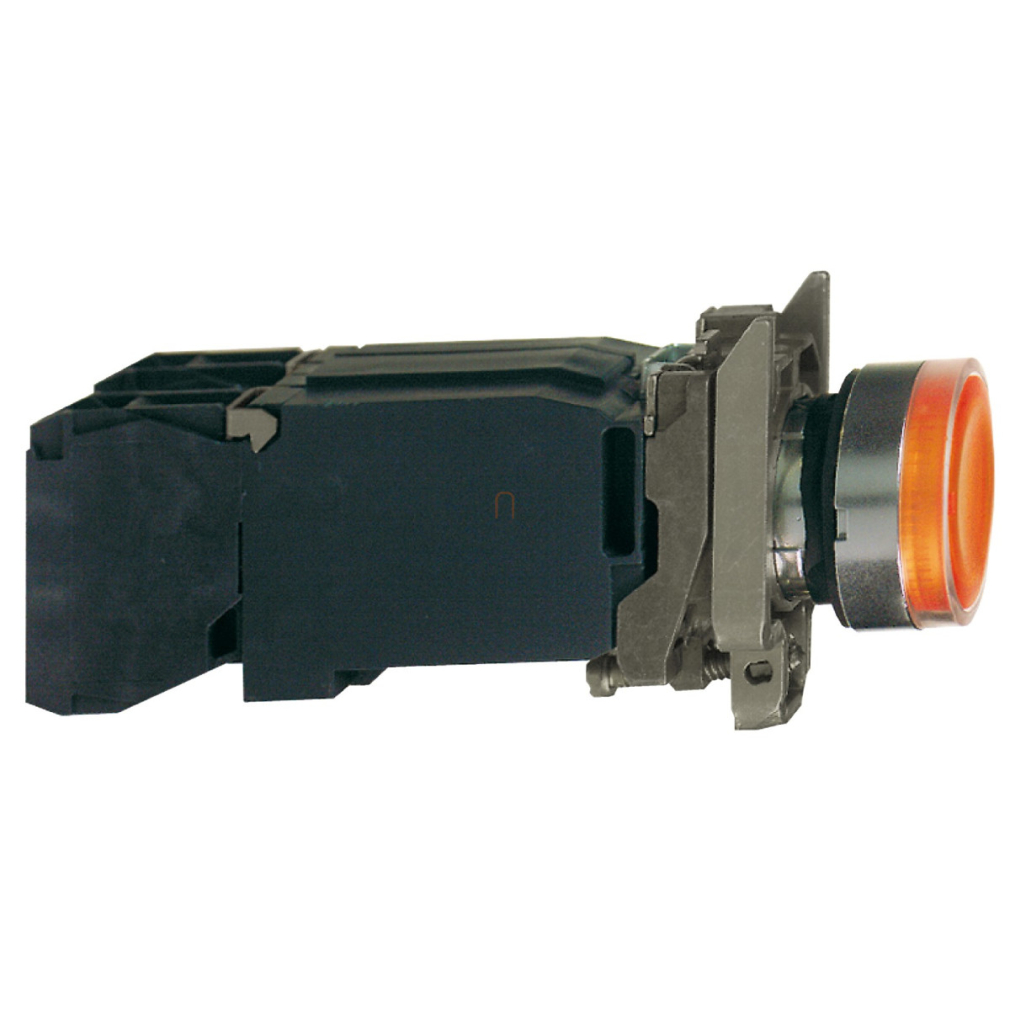 Világító nyomógomb +transzformátor sárga XB4BW3545 Schneider