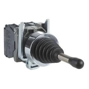 Schneider Electric Harmony XB4 - XD4PA22 - fém joystick, Ø22, 2 irányú, visszatérő, irányonként 1NO, csavaros csatlakozó