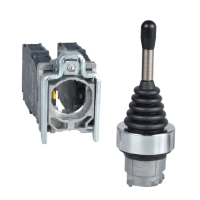 Schneider Electric Harmony XB4 - XD4PA24 - fém joystick, Ø22, 4 irányú, visszatérő, irányonként 1NO, csavaros csatlakozó