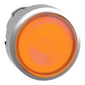   Schneider Electric Harmony XB4 - ZB4BA58 - fém nyomógomb fej, Ø22, visszatérő, címkézhető tetővel, sárga