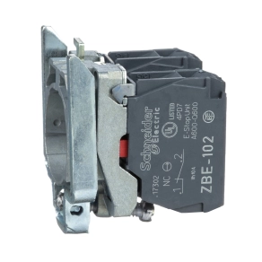 Schneider Electric Harmony XB4 - ZB4BZ104 - fém rögzítőaljzat és érintkezőblokk, 2NC