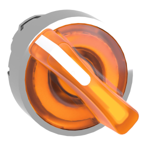   Schneider Electric Harmony XB4 - ZB4BK1253 - fém világító választókapcsoló fej, Ø22, 2 állású, narancssárga