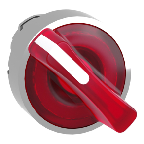   Schneider Electric Harmony XB4 - ZB4BK1443 - fém világító választókapcsoló fej, Ø22, 2 állású, piros, jobbról visszatérő