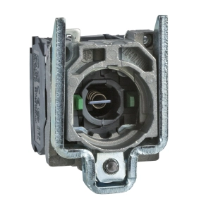 Schneider Electric Harmony XB4 - ZB4BW063 - fém jelzőlámpa és érintkező blokk rögzítő aljzattal, BA9s foglalatos, 2NO, 250V