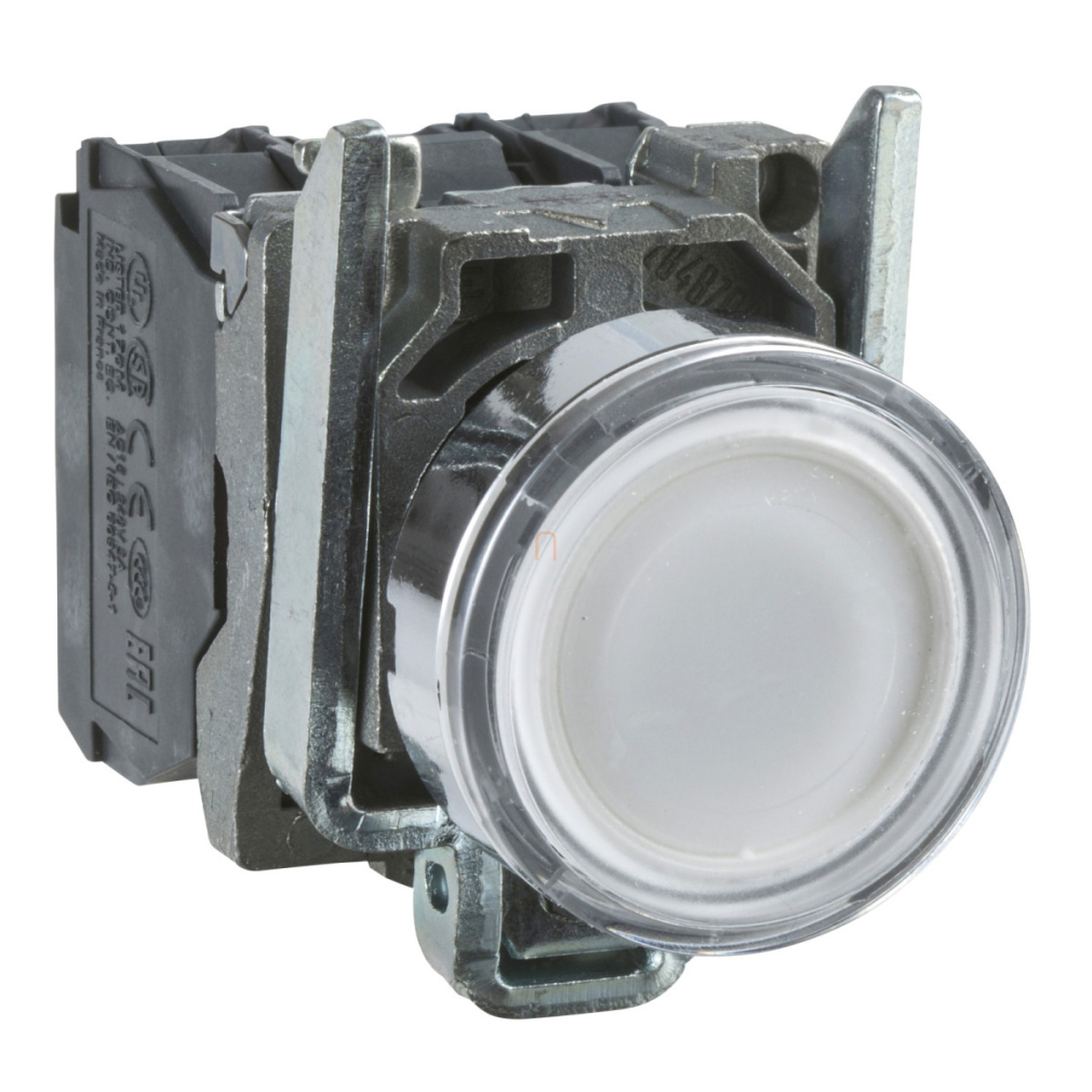 XB4-BW31B5 LED-es világító nyomógomb, fehér, 24V Schneider