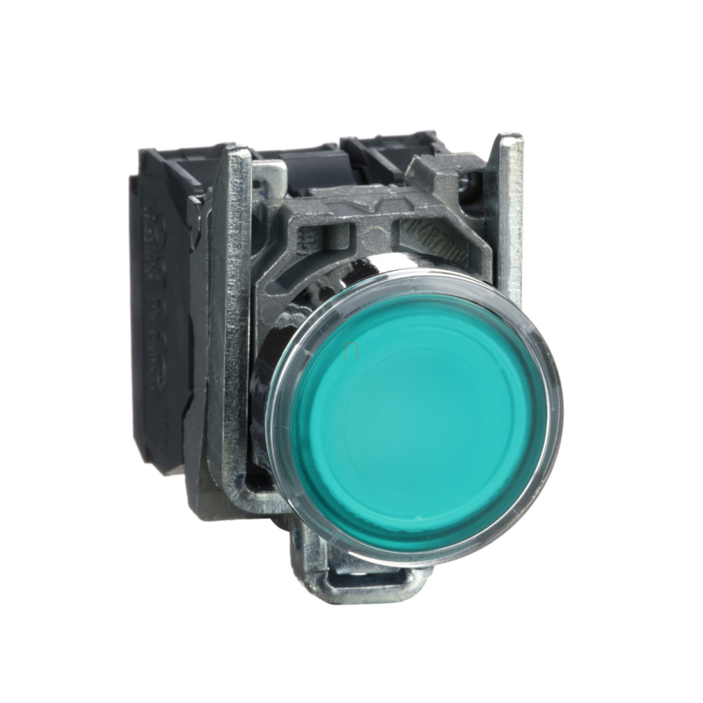 XB4-BW33G5 LED-es világító nyomógomb, zöld Schneider