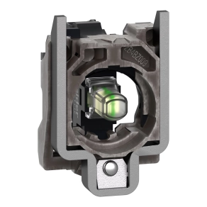 Schneider Electric Harmony XB4 - ZB4BVG1 - Harmony fém jelzőlámpa LED blokk rögzítő aljzattal, 120VAC, fehér