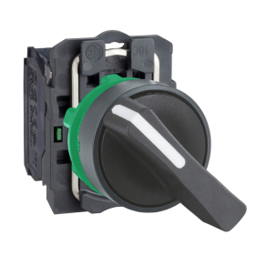   Schneider Electric Harmony XB5 - XB5AJ21 - komplett műanyag választókapcsoló, Ø22, meghosszabbított fogantyú, 2 állású, 1NO