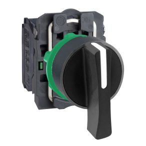 Schneider Electric Harmony XB5 - XB5AJ33 - komplett műanyag választókapcsoló, Ø22, meghosszabbított fogantyú, 3 állású, 1NO