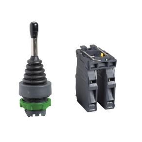 Schneider Electric Harmony XB5 - XD5PA24 - XD5 komplett műanyag joystick, Ø22, 4 irányú, visszatérő, 1NO irányonként, csavaros csatlakozás