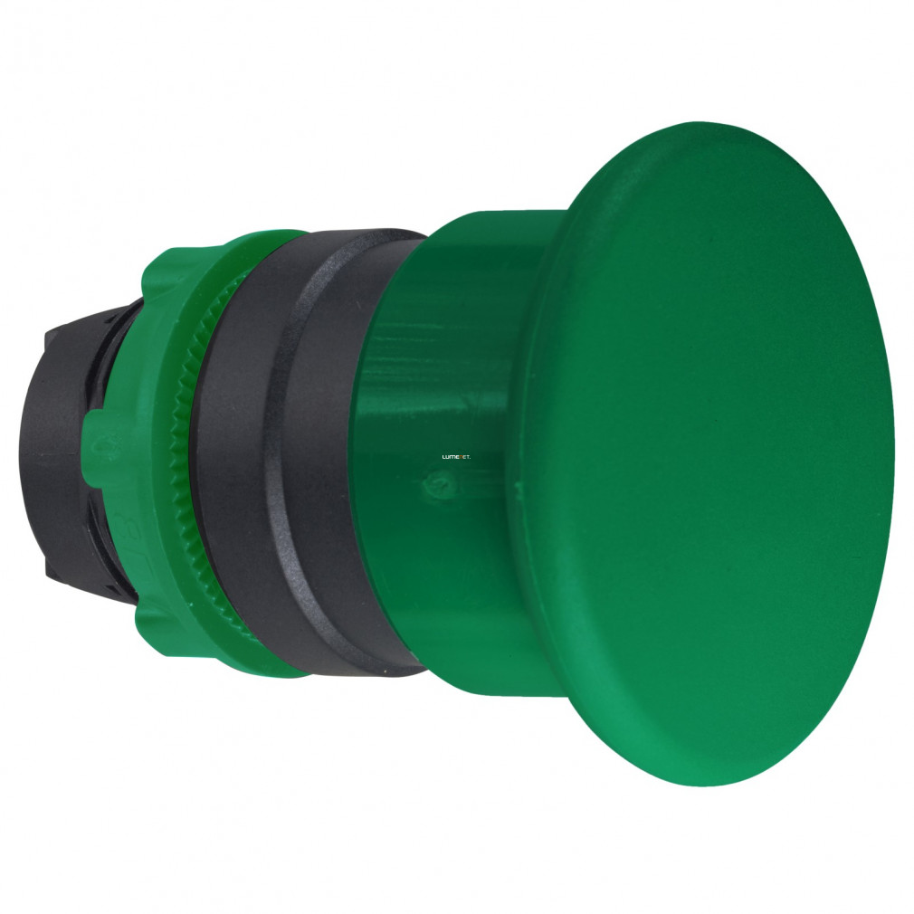 Schneider gomba nyomogombfej, átm:40mm zöld (ZB5-AC3)
