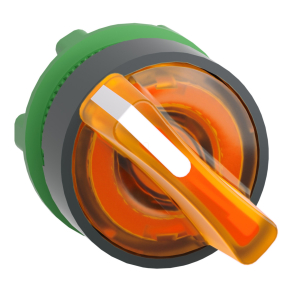   Schneider Electric Harmony XB5 - ZB5AK1253 - műanyag világító választókapcsoló fej, Ø22, 2 állású, narancssárga