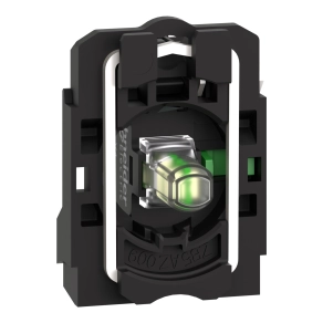 Schneider Electric Harmony XB5 - ZB5AW0B11 - műanyag jelzőlámpa és érintkező blokk rögzítő aljzattal, LED - es, 1NO, 24VAC/DC, fehér