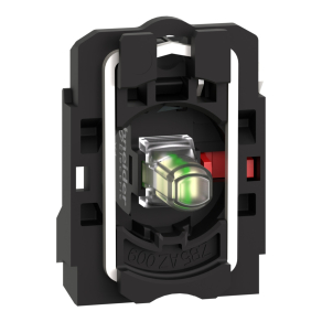   Schneider Electric Harmony XB5 - ZB5AW0B12 - műanyag jelzőlámpa és érintkező blokk rögzítő aljzattal, LED - es, 1NC, 24VAC/DC, fehér