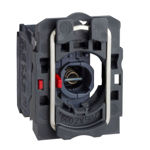   Schneider Electric Harmony XB5 - ZB5AW062 - műanyag jelzőlámpa és érintkező blokk rögzítő aljzattal, BA9s foglalatos, 1NC, 250V