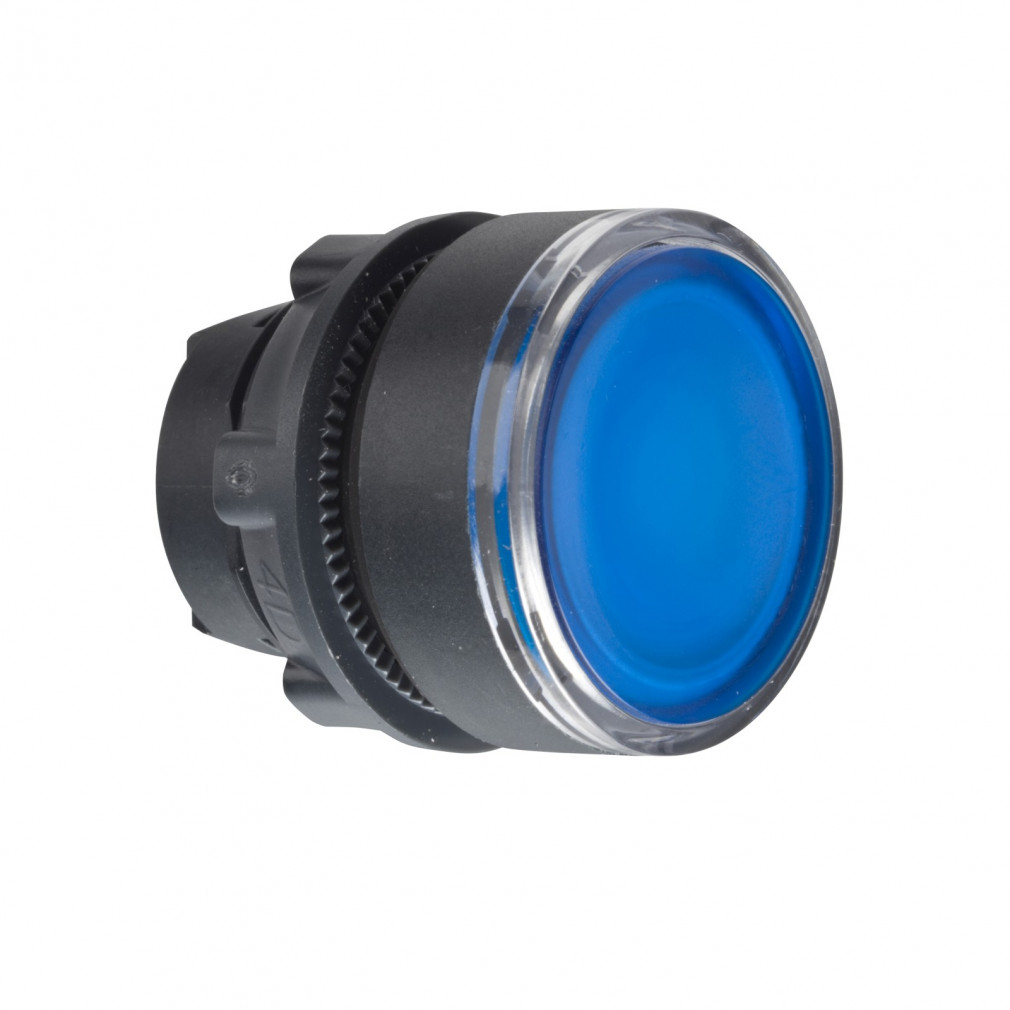 Schneider világító nyomógombfej kék (ZB5-AW363)