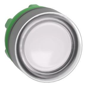 Schneider Electric Harmony XB5 - ZB5AW513 - műanyag világító nyomógomb fej, Ø22, visszatérő, védősapkás, beépített LED - hez, fehér