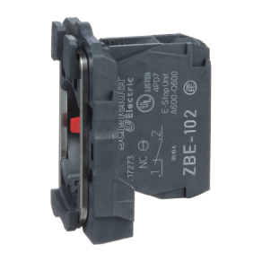   Schneider Electric Harmony XB5 - ZB5AZ102 - műanyag rögzítőaljzat és érintkezőblokk, 1NC