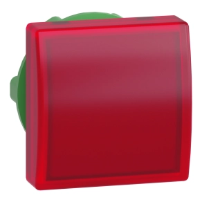 Schneider Electric Harmony XB5 - ZB5CV043 - műanyag négyszög alakú jelzőlámpa fej, Ø22, LED modulhoz, piros