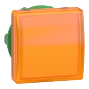 Schneider Electric Harmony XB5 - ZB5CV053 - műanyag négyszög alakú jelzőlámpa fej, Ø22, LED modulhoz, narancssárga