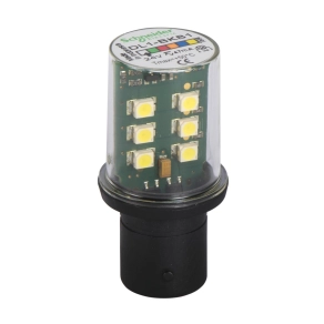 Schneider DL1BKB1 LED BA15D foglalatban 24V fehér