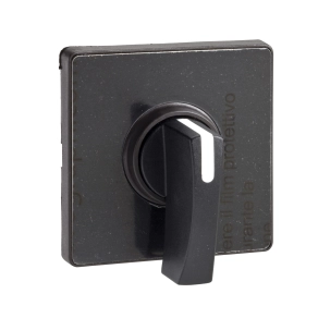 Schneider Electric Harmony K1, K2 - KAD1H - működtető fej 60 x 60 mm - fekete színű - fekete kar - üres:gravírozáshoz előkész.