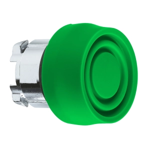 Schneider Electric Harmony XB4 - ZB4BP3S - fém nyomógomb fej, Ø22, visszatérő, színes gumisapkás, zöld