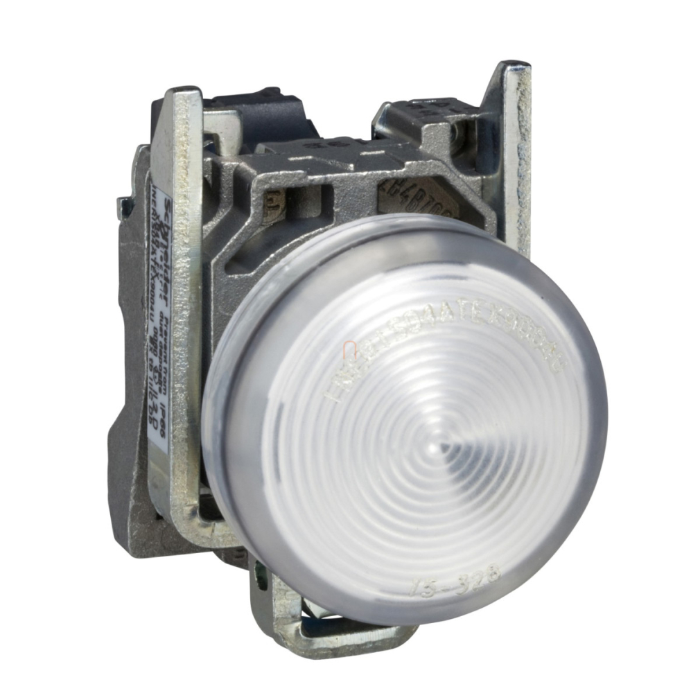 ATEX D LED jelzőlámpa, fém, fehér, 24VAC/DC XB4BVB1EX Schneider