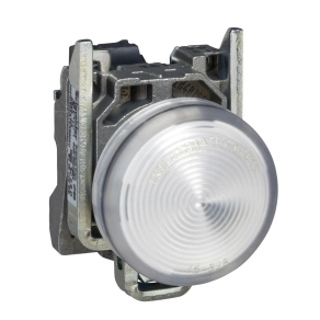 Schneider Electric Harmony XB4 - ATEX D - XB4BVB1EX - komplett LED jelzőlámpa, Ø22, fém, fehér, 24VAC/DC