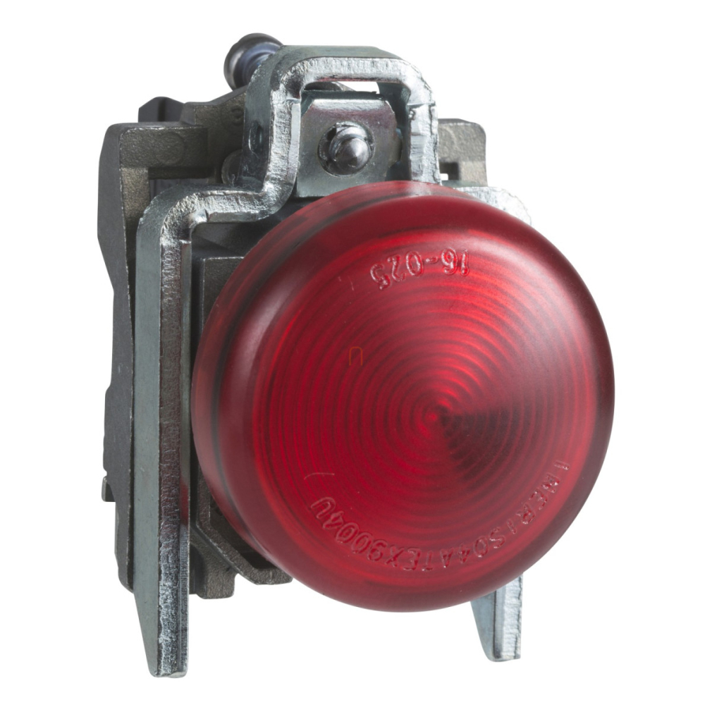 ATEX D LED jelzőlámpa, fém, piros, 24VAC/DC XB4BVB4EX Schneider