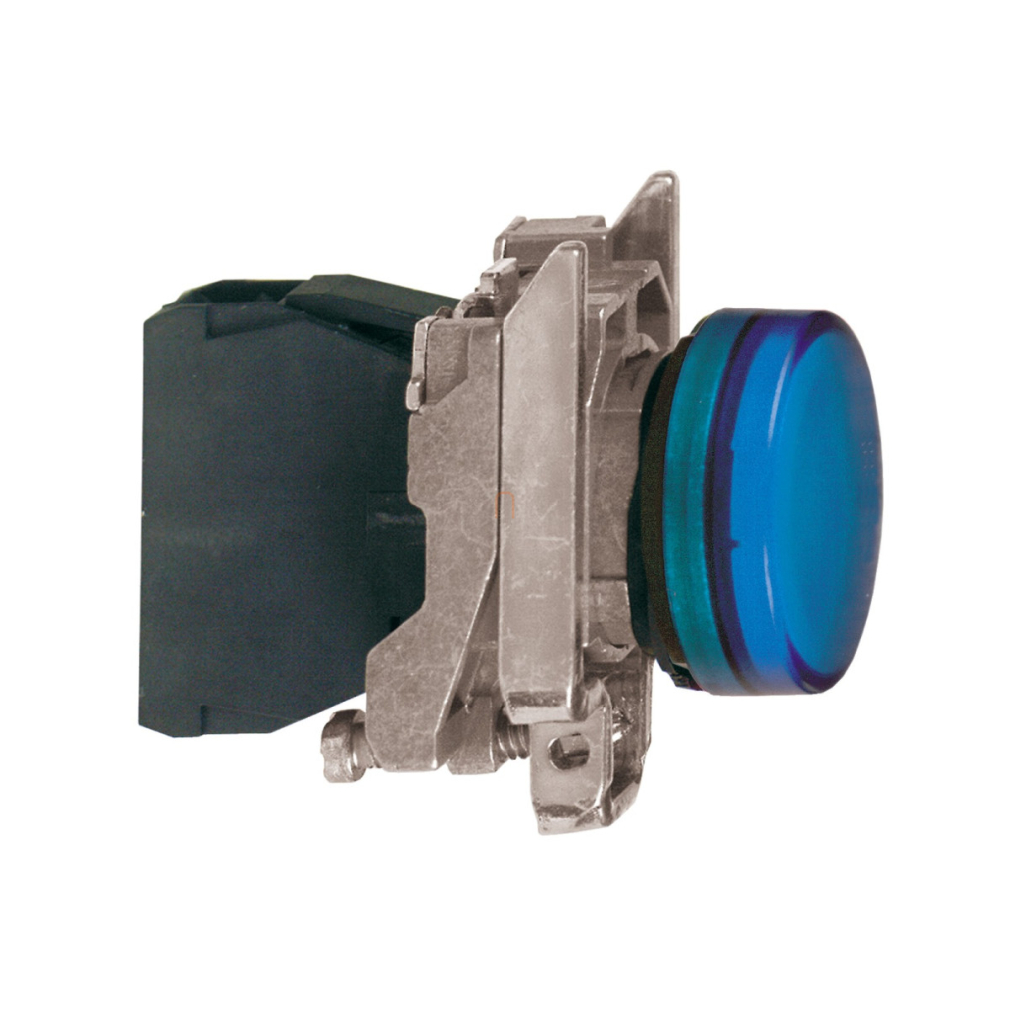 ATEX D LED jelzőlámpa, fém, kék, 240VAC XB4BVM6EX Schneider