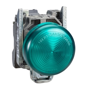Schneider Electric Harmony XB4 - ATEX D - XB4BVBG3EX - kerek jelzőlámpa Ø 22 - IP65 - zöld - LED - 24..120 V