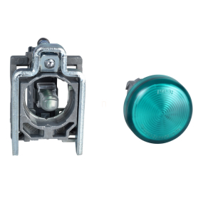   Schneider Electric Harmony XB4 - ATEX D - XB4BVM3EX - komplett LED jelzőlámpa, Ø22, fém, zöld, 240VAC