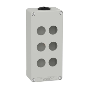   Schneider Electric Harmony XAP - XAPD3206 - üres tokozat, szürke, 6 lyuk, M25