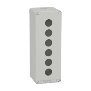   Schneider Electric Harmony XAP - XAPD4506 - üres tokozat, szürke, 6 lyuk, M25